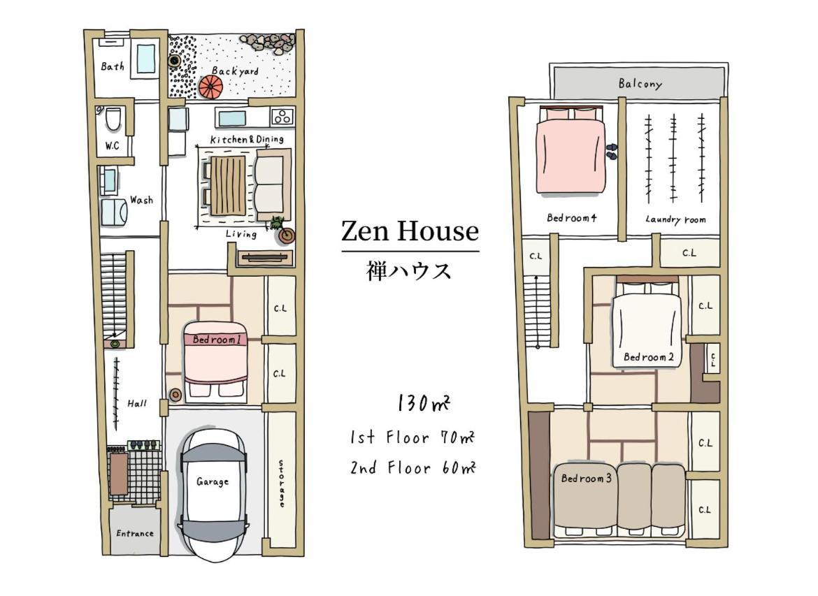 Zen House Villa Takayama  Eksteriør billede